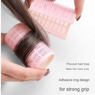 ลูกกลิ้งม้วนผม เครื่องม้วนผม Lazy Curler Hair Roller แกนแบบไม่ใช้ความร้อนที่คาดเครื่องมือจัดแต่งทรงยึดเครื่องม้วนผมลูกกลิ้งไนลอนสีชมพู