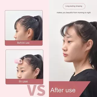 ลูกกลิ้งม้วนผม เครื่องม้วนผม Lazy Curler Hair Roller แกนแบบไม่ใช้ความร้อนที่คาดเครื่องมือจัดแต่งทรงยึดเครื่องม้วนผมลูกกลิ้งไนลอนสีชมพู