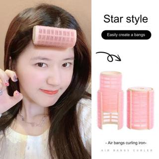 แก้ไขผมหน้าม้าคลิปม้วนผมท่อพลาสติกดัดผมด้วยตนเองลูกกลิ้งผมเม…