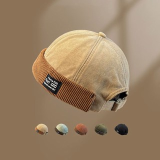 ญี่ปุ่น Corduroy Vintage Melon Skin หมวกผู้ชายฤดูใบไม้ร่วงแล…