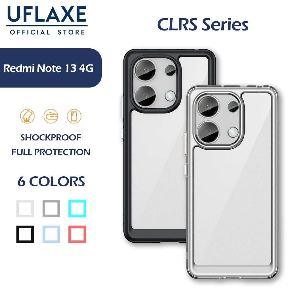UFLAXE CLRS เคสสำหรับ Xiaomi Redmi Note 13 4G - เคสโทรศัพท์ใส เคสแข็งกันกระแทก