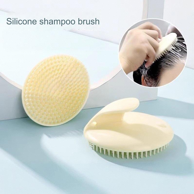 แปรงแชมพูซิลิโคน นวดรังแค แชมพูหนังศีรษะ หวีนวดวิเศษ อุปกรณ์เกาต่อต้านสิว นวดศีรษะ แปรงทําความสะอาดนุ่ม ผลิตภัณฑ์สําหรับผม แปรงกันรั - รูปที่ 6