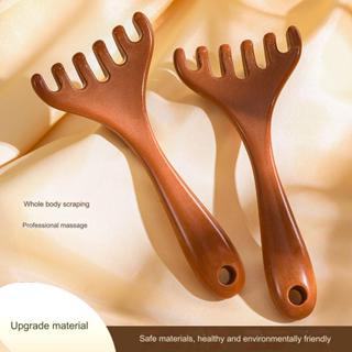 หวีนวดหัวกรงเล็บ 6 ชิ้น 1 ชิ้นเรซินธรรมชาติหนังศีรษะขูดสติ๊ก…