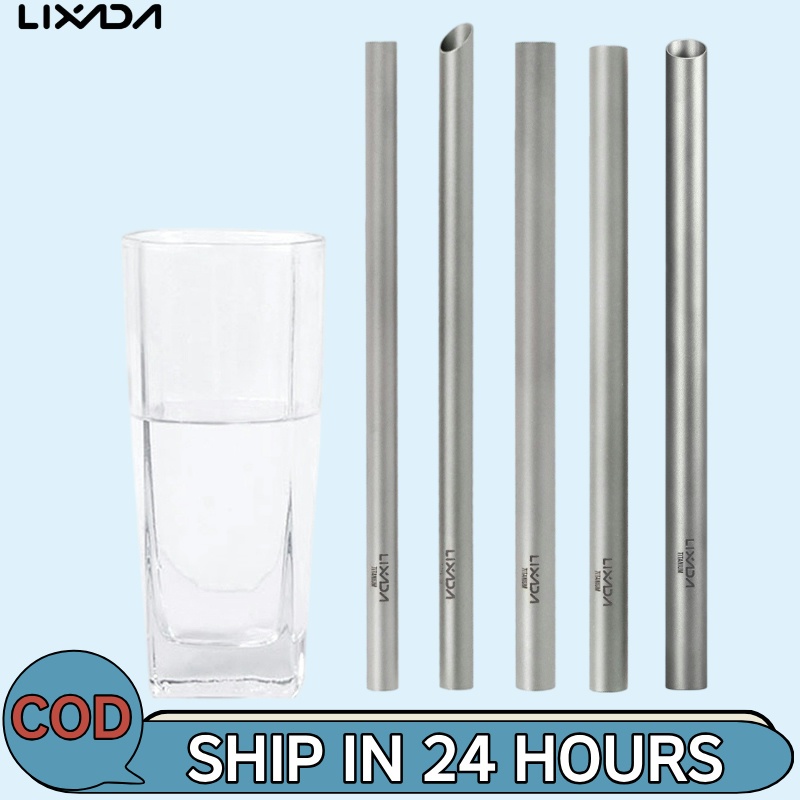 [Lixada Th Mall] Lixada หลอดดื่มน้ํา ไทเทเนียม เบาพิเศษ 17 กรัม สําหรับบ้าน นอกบ้าน