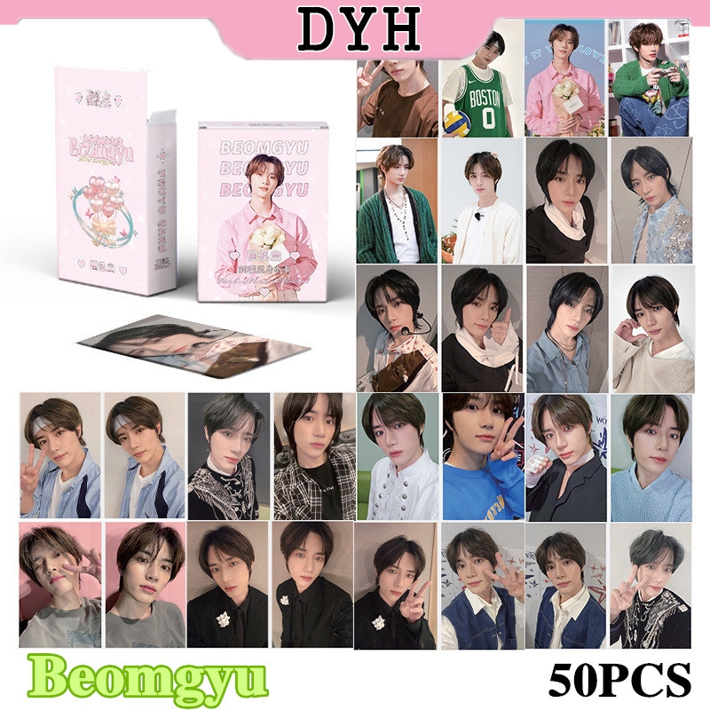 TXT Beomgyu การ์ด โปสการ์ด KPOP Laser Card 50 ชิ้น/กล่อง