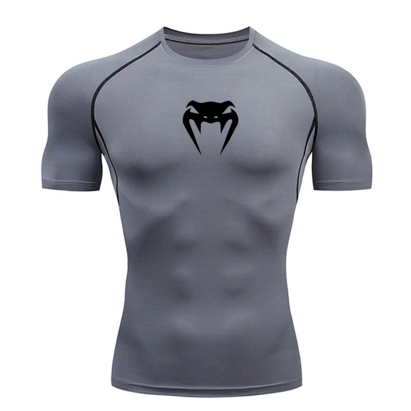 Venom เสื้อยืด UFC ผู้ชาย MMA Top การบีบอัดเสื้อแขนสั้นมวยยิมออกกําลังกายกีฬาสีดําสีขาวสีแดงออกแบบ ราคา ถูกที่สุด ดีลบีเคเค แกลเลอรีภาพที่ 7