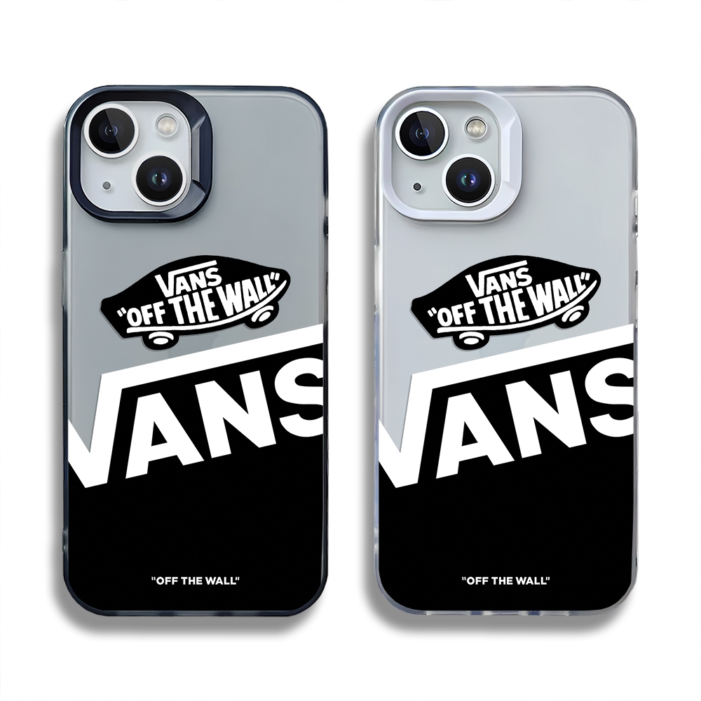 สําหรับ iPhone 15 / 14 / 13 / 12 / 11 ProMax VANS รูปแบบพลาสติกเคลือบเคสอ่อนสําหรับ iPhone 7 / 8 Plus / X / XR / Xs Max Casing