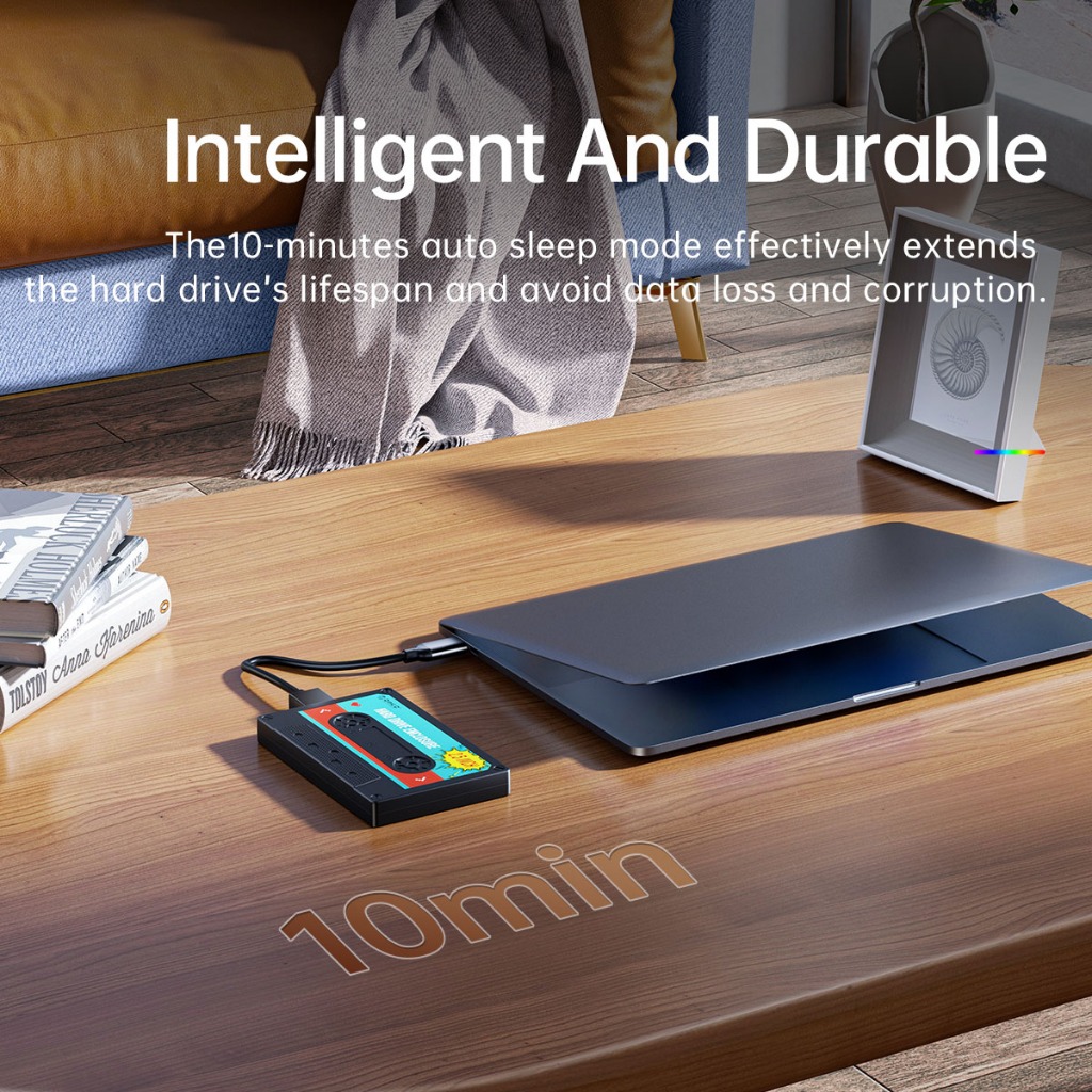Orico ฮาร์ดไดรฟ์ USB3.0 HDD Enclosure ภายนอกโปร่งใส HDD Case DIY สติกเกอร์สําหรับ SSD HDD Cassette เทปออกแบบ