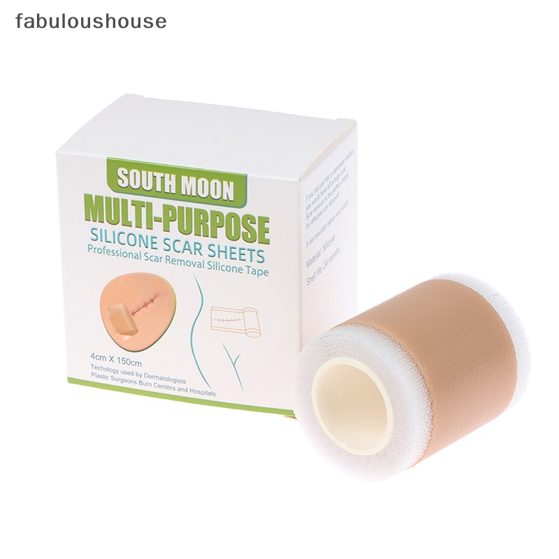 [fabuloushouse] แผ่นสติกเกอร์ซิลิโคนเจล 4 ซม.*1.5 ม. สําหรับผ่าตัด ลดรอยแผลเป็น พร้อมส่ง