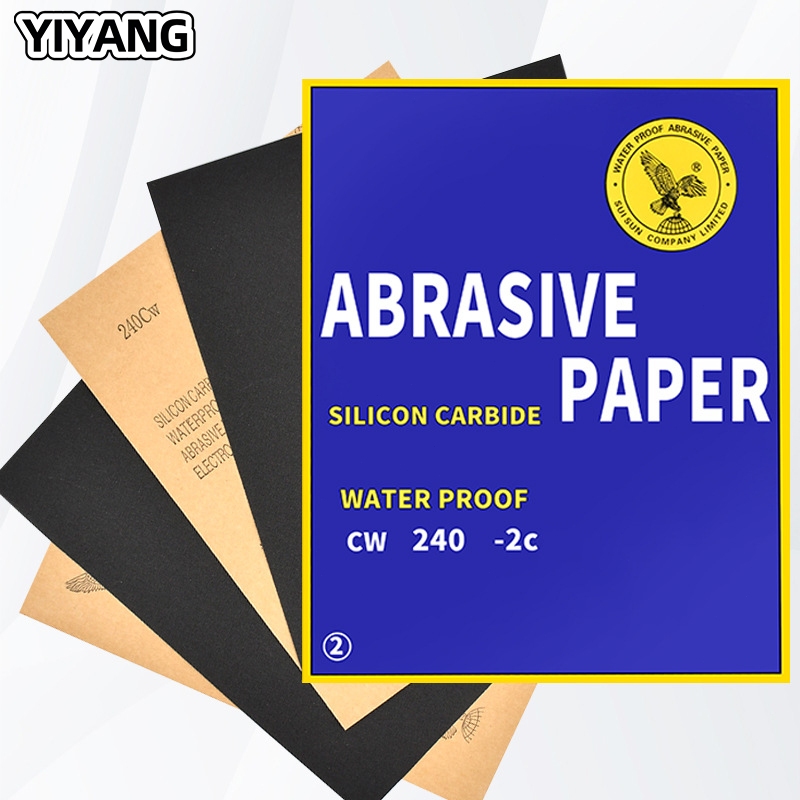 (1 ชิ้น) กระดาษทรายกันน้ําเปียกแห้ง Abbrasive กระดาษทรายขัด YIYANG (60 #-2000 #)