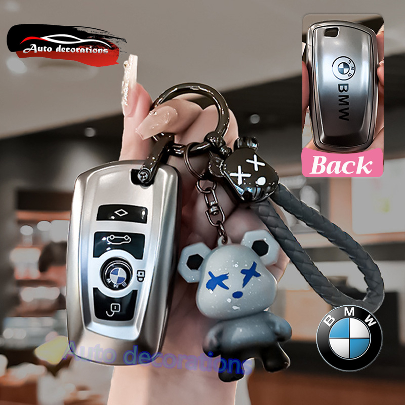 Bmw 1/2/3/4/5/6/7-Series เคสกุญแจรถ BMW X1/X2/X3/X4/X5/iX3 iX i4 ปลอกกุญแจรถ พวงกุญแจ BMW