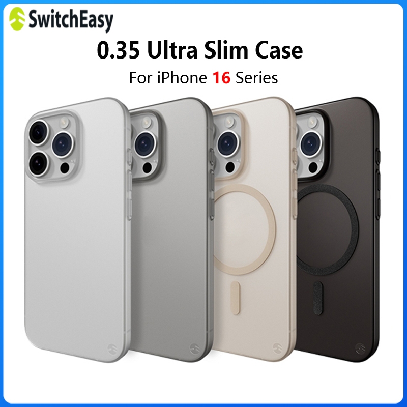 SwitchEasy 0.35 เคสบางเฉียบสำหรับ 2024 iPhone 16 Pro Max 16 Pro 16 Plus 16 ฝาครอบPPพอดีบางน้ำหนักเบาเคลือบด้านป้องกันรอยขีดข่วนกรณีปก