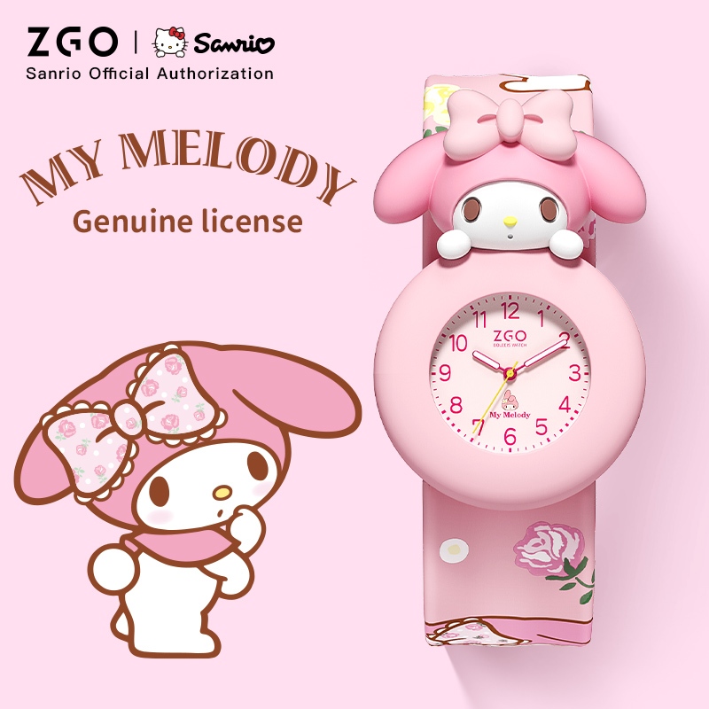 ZGO x Sanrio HelloKitty นาฬิกาเด็ก กันน้ำ100% เหมาะสำหรับเด็กอนุบาล ของขวัญเด็ก 