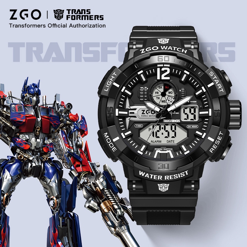 ZGO Transformers นาฬิกาข้อมืออิเล็กทรอนิกส์ สําหรับเด็กนักเรียนประถม 8926