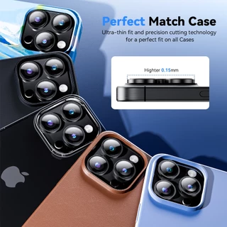 Wsken Aluminium Lens 9H ฟิล์มกระจกกล้องใช้ สําหรับ iPhone 17 Pro/iPhone 16 Pro Max ตัวป้องกันเลนส์กล้อง Shatterproof Ultra HD กระจกนิรภัย iPhone 17 16 /15 /14 /13 Camera Lens Protector