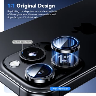 Wsken Aluminium Lens 9H ฟิล์มกระจกกล้องใช้ สําหรับ iPhone 17 Pro/iPhone 16 Pro Max ตัวป้องกันเลนส์กล้อง Shatterproof Ultra HD กระจกนิรภัย iPhone 17 16 /15 /14 /13 Camera Lens Protector