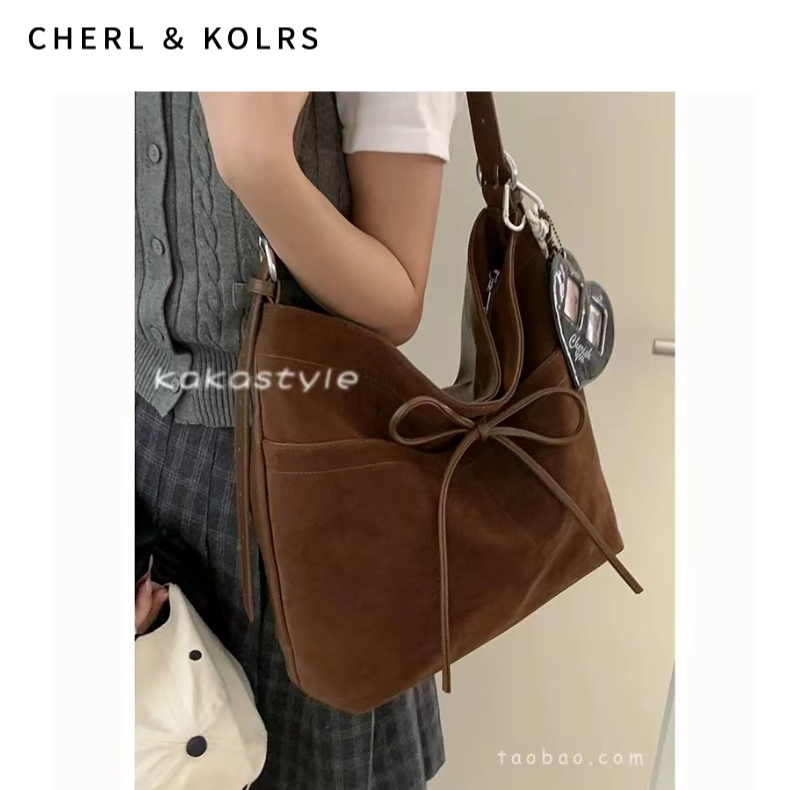 C&k Womens One Shoulder Tote Bag Retro Melad Matte Large Capacity Multifunctional Backpack