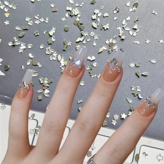 Rou Bao 100 ชิ้น/แพ็คเล็บ Mini สีสันผสมพิเศษเรซิ่น Rhinestones Superflash เล็บ Art DIY ตกแต่ง