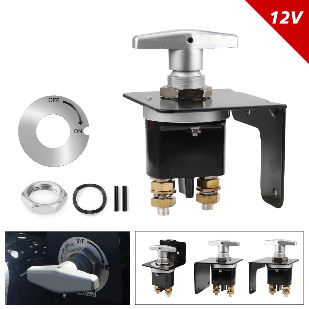 1500a Heavy Duty แบตเตอรี่ฆ่า Mass สวิทช์แบตเตอรี่เครื่องตัดวงจร Disconnecter Isolator พร้อม Keyhole สําหรับ RV Camper Van รถบรรทุกเรือ