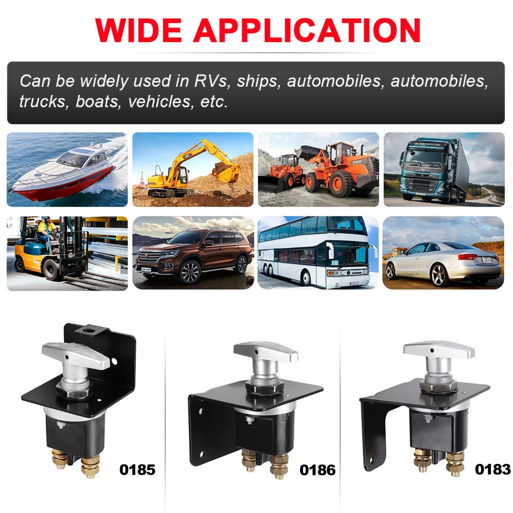 1500a Heavy Duty แบตเตอรี่ฆ่า Mass สวิทช์แบตเตอรี่เครื่องตัดวงจร Disconnecter Isolator พร้อม Keyhole สําหรับ RV Camper Van รถบรรทุกเรือ