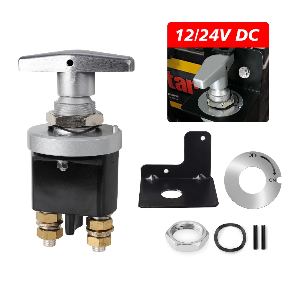 1500a Heavy Duty แบตเตอรี่ฆ่า Mass สวิทช์แบตเตอรี่เครื่องตัดวงจร Disconnecter Isolator พร้อม Keyhole สําหรับ RV Camper Van รถบรรทุกเรือ