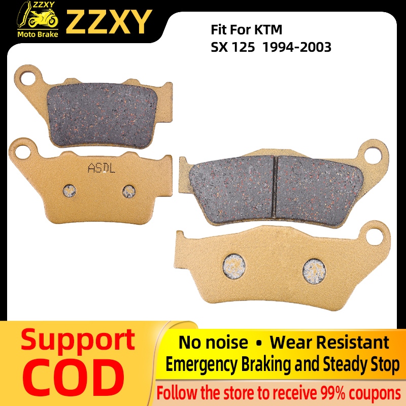 1 ชุดเซรามิคไฟเบอร์เบรคหน้าและหลังสําหรับ SX 125 1994-2003 SX 125 2004-2025