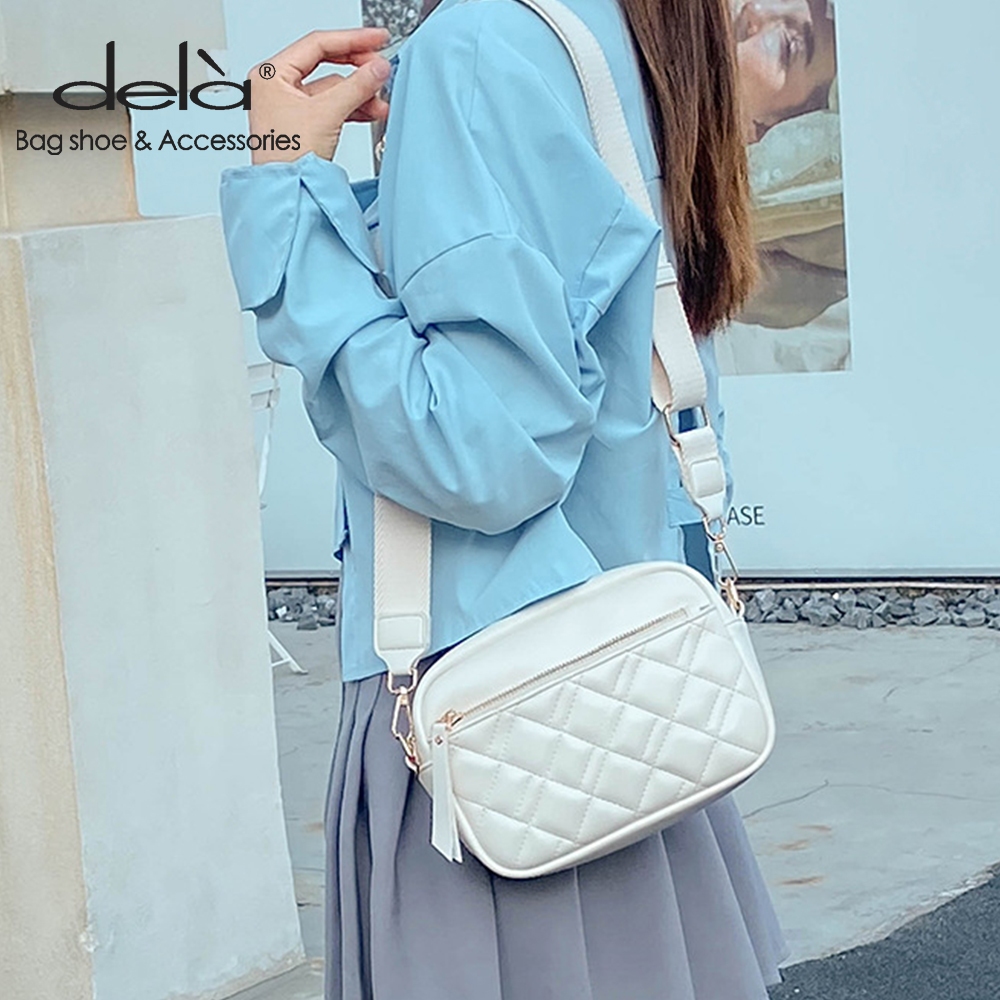Dela กระเป๋าสะพายข้างผู้หญิงไหล่เดียวความจุขนาดใหญ่อินเทรนด์ใหม่