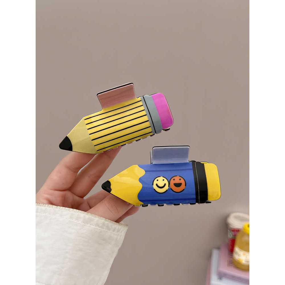 2024 สไตล์ใหม่ ซอก ออกแบบ ดินสอสีจับคู่คลิปสาวน่ารักสร้างสรรค์เครื่องประดับผม - รูปที่ 2