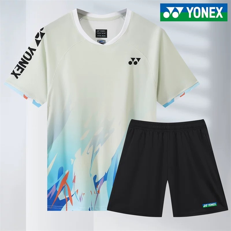 2024 ใหม่ โยเน็กซ์ ปิงปองเสื้อกีฬาสบายผ้าฝ้ายผู้ชายและผู้หญิงตาข่ายระบายอากาศแขนสั้นกลุ่มที่กําหนดเองซื้อชุดทีม