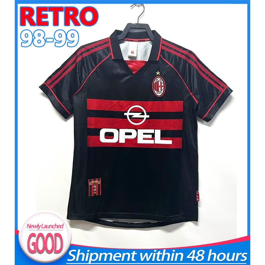 Retro 1998/99 AC Milan Third Soccer Jersey ปรับแต่ง