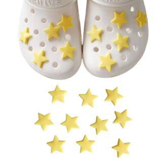 สไตล์ใหม่เวอร์ชั่นเกาหลีที่เรียบง่ายสีเหลืองดาวหลุมรองเท้าหั…