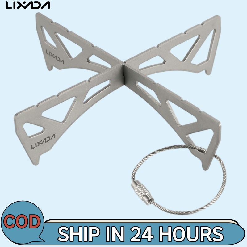 [Lixada Th Mall] Lixada ชั้นวางเตา ไทเทเนียม สเตนเลส ขนาดเล็ก แบบพกพา สําหรับเตาเครื่องปฏิกรณ์