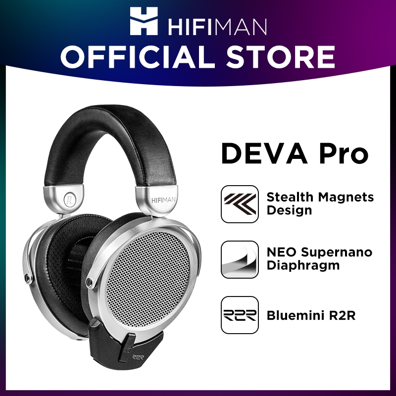 Hifiman Deva-Pro Over-Ear Full-Size Open-Back Planar Magnetic Headphone with Bluetooth Dongle/ตัวรับ