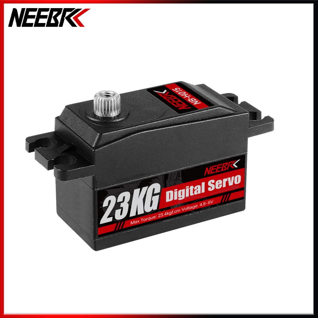 Neebrc 23KG กันน้ํา Servo สั้น Body Servo รายละเอียดต่ํา Digital Servo เกียร์โลหะสําหรับ 1/8 1/10 1/12 RC รถ Drift หุ่นยนต์