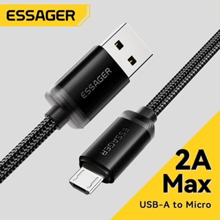 Essager 2A USB-A ถึง Micro Fast สายชาร์จข้อมูล 1M/2M/3M สําห…