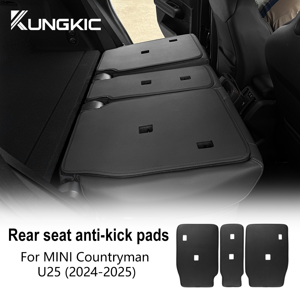 สําหรับ MINI Countryman U25 2024 2025 หนังที่นั่งด้านหลังแผ่นป้องกันสกปรก Trunk Anti Kick เบาะอุปกรณ์ตกแต่งภายใน