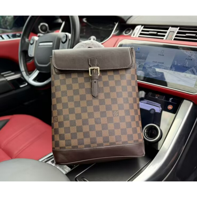 แฟชั่น Louis Vuitton N51132 กระเป๋าเป้ คุณภาพสูง หนังวัว ธุรกิจสบาย ๆ กระเป๋าคอมพิวเตอร์ผู้ชาย