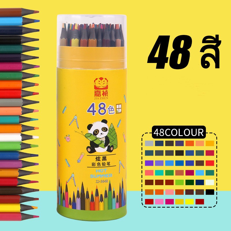 [DreamPlay] ดินสอสีไม้ 48 สี สําหรับวาดภาพศิลปะนักเรียน