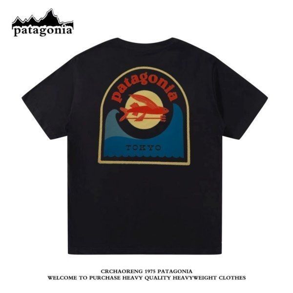 เสื้อยืดแขนสั้นคอกลม Patagonia สำหรับทั้งผู้ชายและผู้หญิง