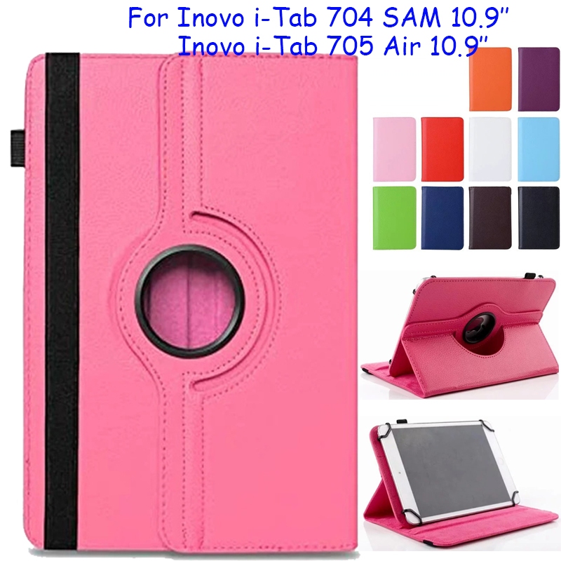 สําหรับ Inovo i-Tab 704 SAM 10.9 นิ้วแท็บเล็ตสําหรับ Inovo iTab 705 Air 10.9 ฝาครอบ pu หนัง 360 หมุน