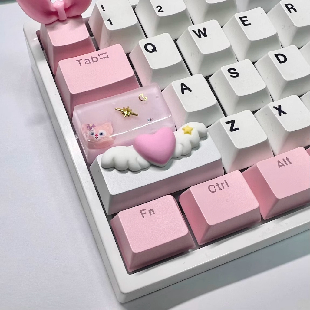 Shift/กรอก Love Wings ส่วนบุคคล Keycap 2.25u Cross Axis Mechanical Keyboard น่ารัก OEM อาหารเสริม Ke