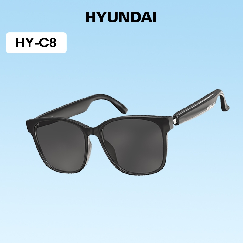 Hyundai HY-C8 หูฟังบลูทูธแว่นตาแปลเพลงกีฬาการควบคุมแบบสัมผัสป้องกันดวงตา