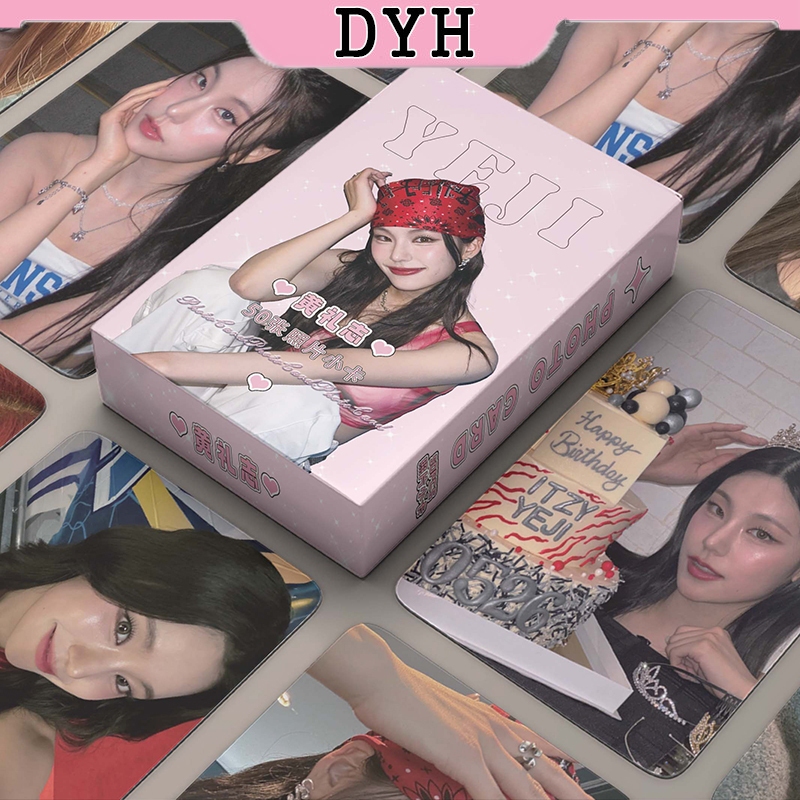 50 ชิ ้ น/box ITZY Yeji Laser Card Photocards LOMO Card อัลบั ้ ม KPOP