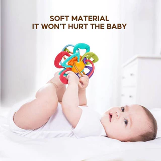ลูกบอลแมนฮัตตันฝึกจับ ของเล่นประสาทสัมผัส มอนเตสซอรี่ ฝึกประสาทสัมผัสนิ้ว ของเล่น Montessori เหมาะสําหรับเด็กอายุ 3 เดือน