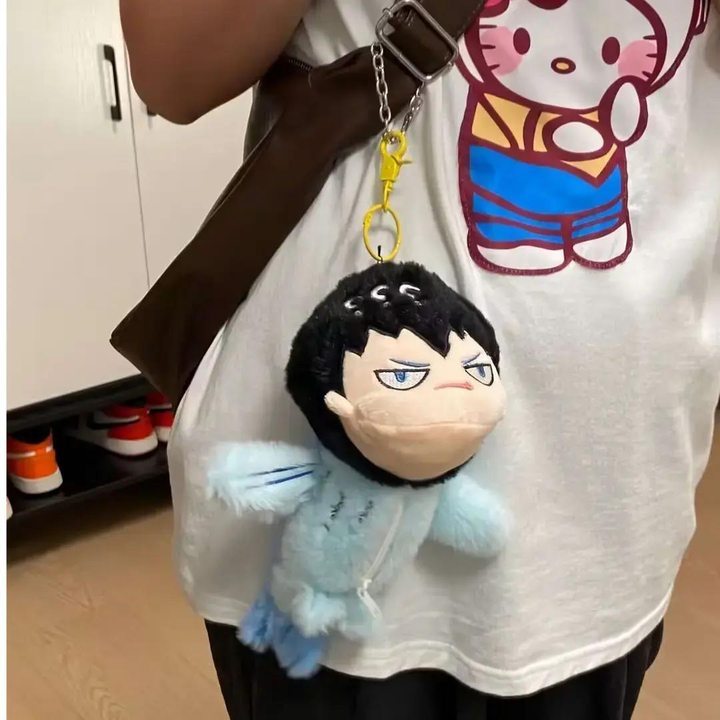 (ไฟฟ้า)ไฮคิว! 12 ซม.Haikyuu วอลเลย์บอลตุ๊กตาตุ๊กตา Tobio Kageyama Flying Fish พวงกุญแจตุ๊กตาของขวัญที่ดีสําหรับเด็ก