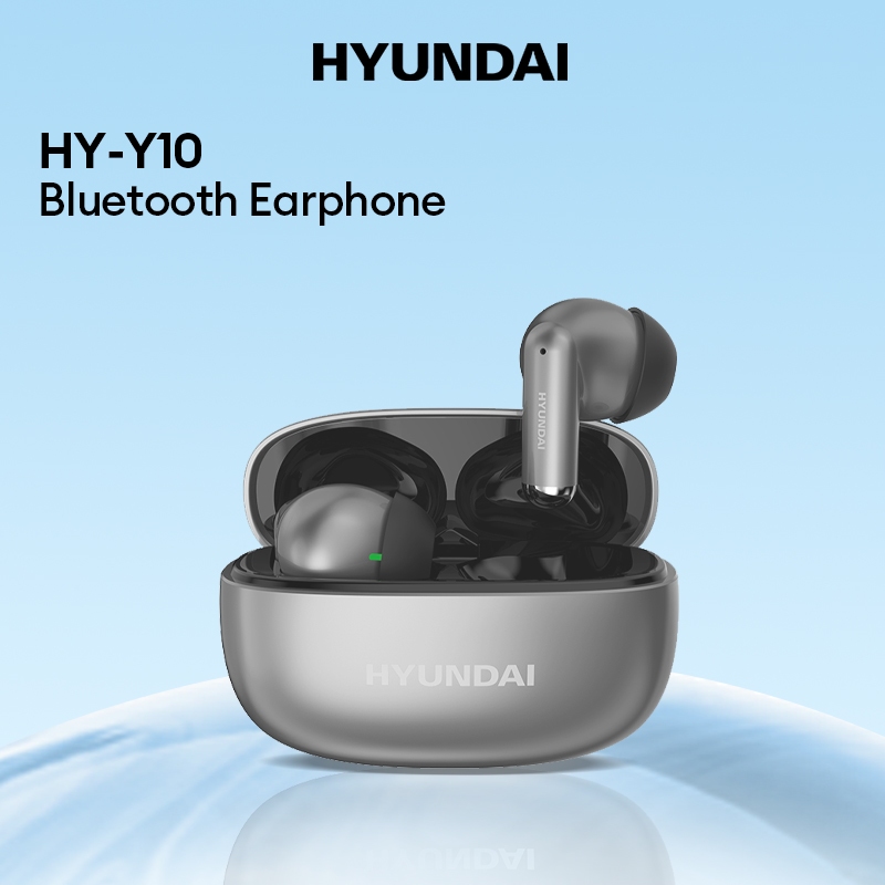 Hyundai HY-Y10 หูฟังบลูทูธ เสียงรบกวนอัจฉริยะ ชิปบลูทูธล่าสุด เวลาแฝงล่าง อายุการใช้งานแบตเตอรี่ที่ยาวขึ้น