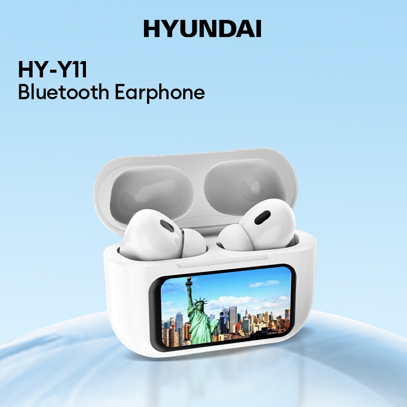 Hyundai HY-Y11 หูฟังบลูทูธ หูฟังบลูทูธไฮไฟสเตอริโอสมาร์ททัชโหมดคู่ลดเสียงรบกวนบลูทูธ 5.4
