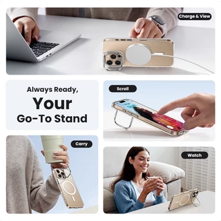 Ugreen เคสโทรศัพท์ MagSafe สําหรับ iPhone 16 Series ขาตั้งกล้องแม่เหล็กป้องกัน Anti-collision เคสโทรศัพท์สําหรับ iPhone 16 Pro /16 Pro Max