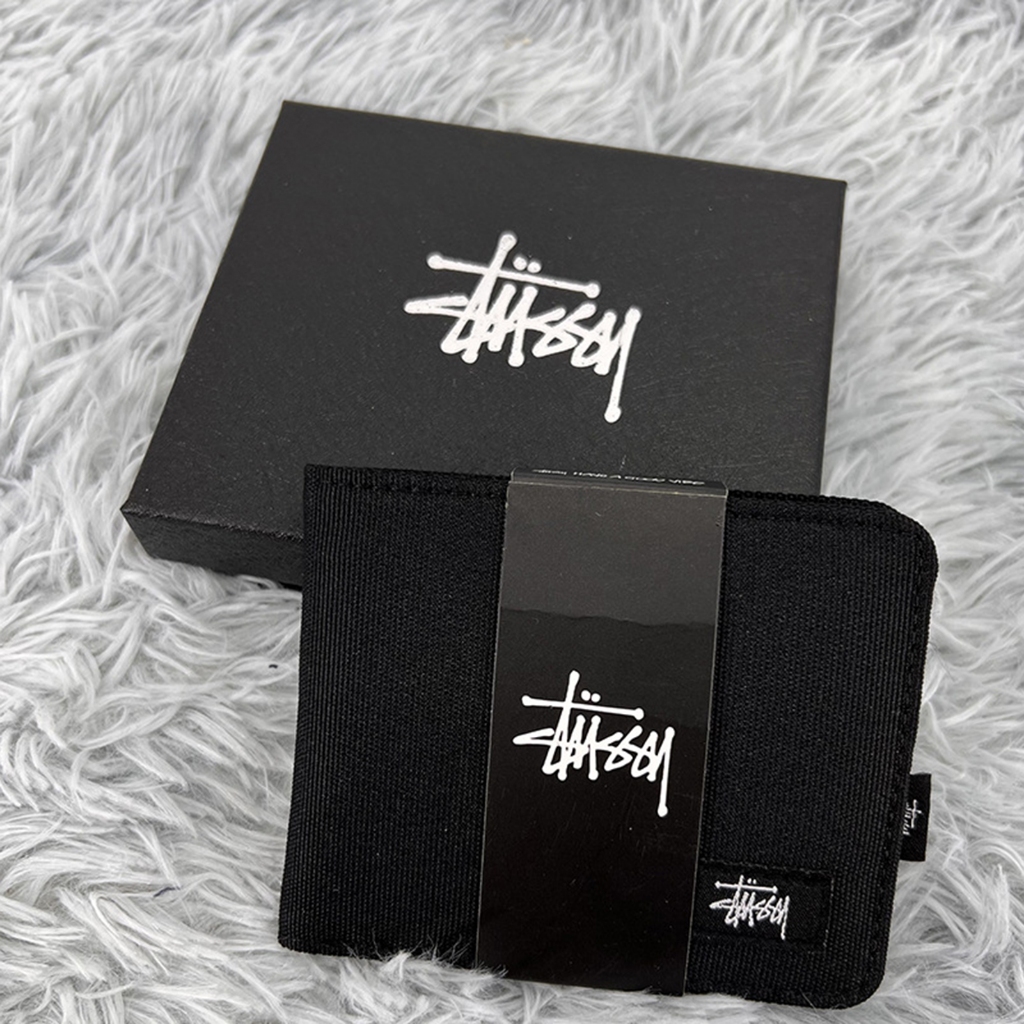 กระเป๋าสตางค์ใบสั้น ลําลอง ใส่บัตรได้หลายใบ แบบไม่มีกล่องของขวัญ แฟชั่นสําหรับผู้ชาย 2024