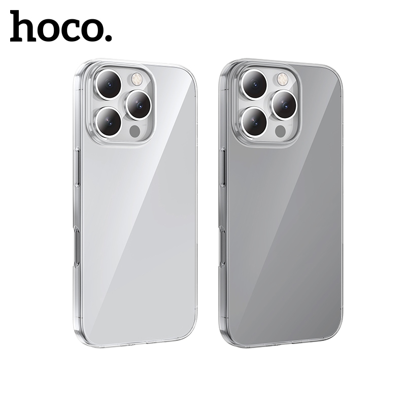 Hoco โปร่งใส HD สําหรับโทรศัพท์ 16 Pro Max 16 Pro 16 Plus Soft TPU Ultra Thin กันกระแทกปลอกพงกรณี